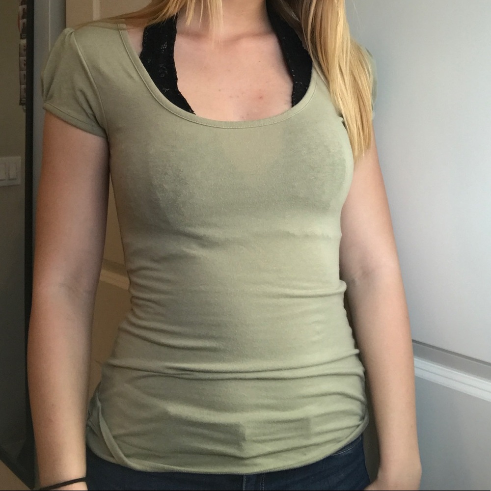 Green bow top
